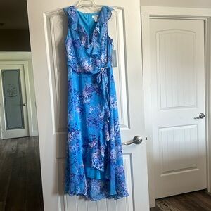 Women’s Wraparound Sleeveless Maxi Dress - Size 10 - New With Tags